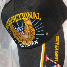 Dysfunctional Veteran Hat -Says- Leave Me Alone - On Brim - One Size - Adult