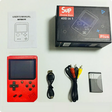 400 Preloaded Retro Classic Games, Red Pocket/Purse Gaming Console, Rechargable Battery, Can Be Connected To Monitor/TV