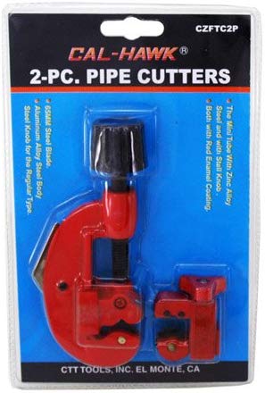 2 Pc Copper Pipe Cutter Cal Hawk Tools CZFTC2P