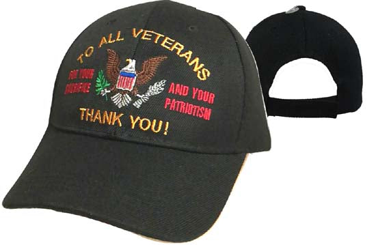 Deluxe To All Veterans Thank You HAT Adjustable Baseball Cap Lid Cover