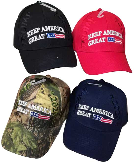 Trump 2020 Keep America Great With Flag Ribbon Cap Lid Top Cover