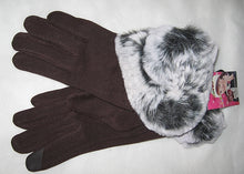 Womens Plush Touch Screen Finger Faux Fur Fall/Winter Gloves