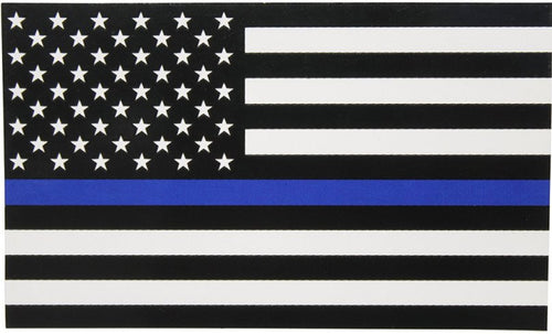 Blue Lives Matter Flag - Thin Blue Line on USA 3x5' Poly Flag