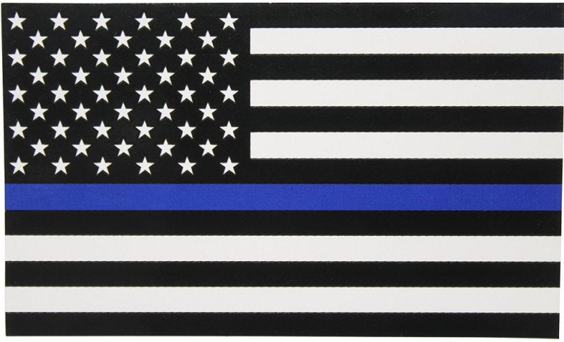 Blue Lives Matter Flag - Thin Blue Line on USA 3x5' Poly Flag