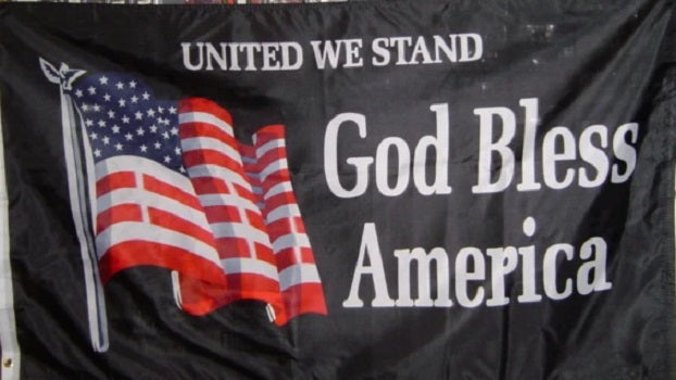 GOD BLESS AMERICA - United We Stand - Artistic Display Flag - 3ft x 5ft