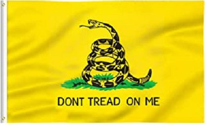 Don't Tread On Me - Gadsden Flag - Yellow - 3'x5' -Snake- 3x5ft
