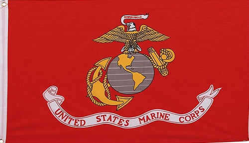 Marine Corps Flag 3'x5' Full Sized Display - Flag/Banner/Poster