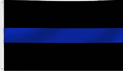 Blue Lives Matter Flag - Bold Blue Line 3x5' 2 Brass Grommet