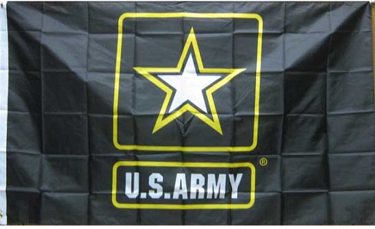 US ARMY Star Flag Black Officially Licensed Full Sized Flag 3'x5'