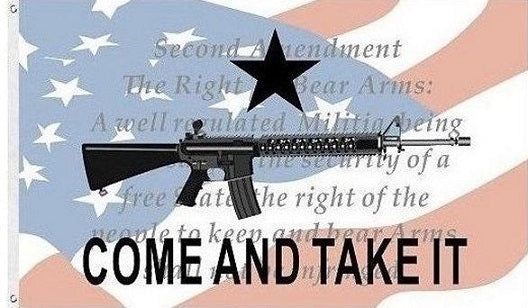 Come And Take It Flag 3ft x 5ft 2nd Amendment 2A Flag