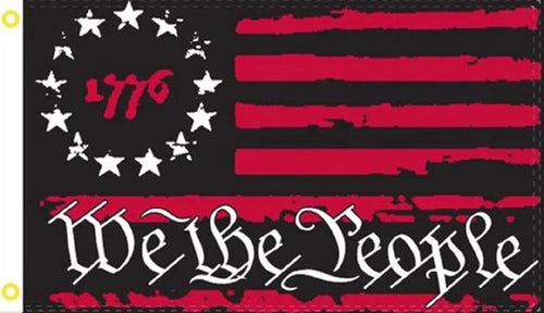1776 We the People Flag Red Black 3ft x 5ft