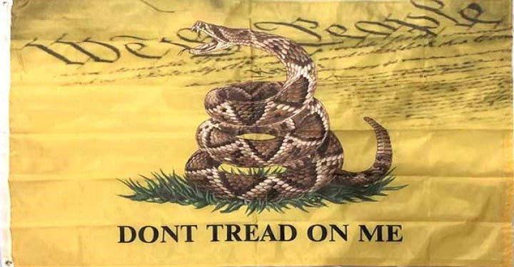 Rattlesnake - Don't Tread On Me Flag Colorful Full Size 3ft x 5ft