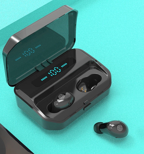 TWS True Wireless Earbuds IPX7 Featuring 9D Stereo Bluetooth 5.0 Earphones Ear Buds Ear Phones