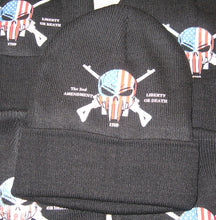 2nd Amendment Liberty or Death Fall/Winter Knit Hat/Beanie - Black