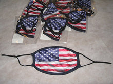 U.S. American Flag Adult sized 2ply Mask Adjustable Sliders Face Covering