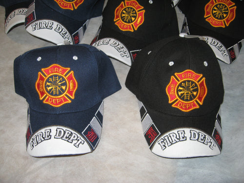 Fire Dept Hat Fire Fighter Cap Firemens Firemen Department