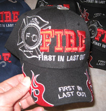 Deluxe Firefighter FILO Hat First In Last Out Cap Firemen Adult Size