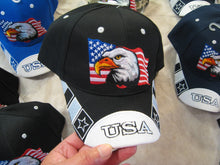 Eagle Flag Hat w/USA on Bill Baseball Cap Lid Cover