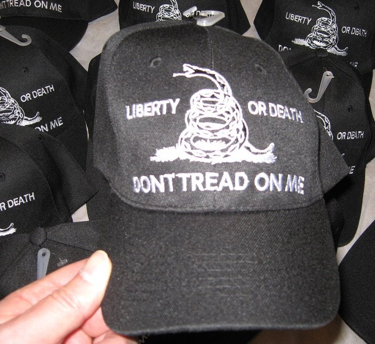 Liberty Or Death - Don't Tread On Me - Hat - BLACK