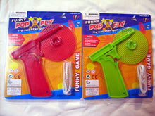2pc POP-A-FLY! The Fly-Swatter-Gun That Really Works! Red, Green, Purple