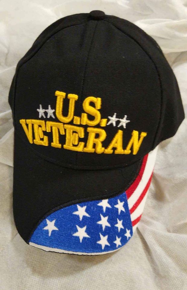 Veteran Hat U.S. Vet 6-panel Cap Black