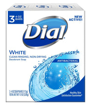 Dial - Antibacterial Deodorant Soap - 4oz Bars - White 3pk