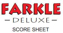 Farkle Dice Game Printable Score Sheets - Instant Digital Download - PDF file _ only 1.99